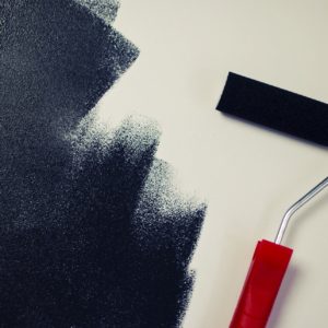painting-black-paint-roller